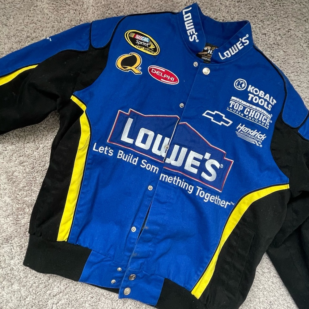 Chase Authentics Blue and Black Bomber Jacket
